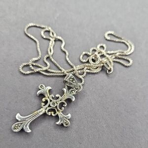 Sterling Silver Cross Pendant Necklace